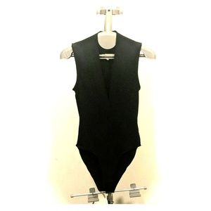Black bodysuit top